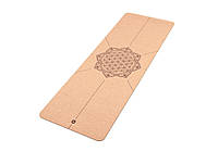 Килимок для йоги Flower of Life Bodhi корковий 185x66x0.4 см z117-2024