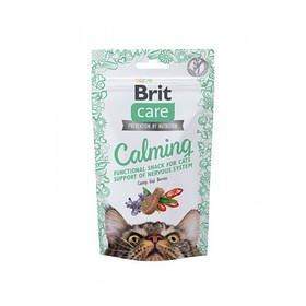 Функціональні ласощі для котів Brit Care Cat Snack Calming з куркою 50 г