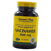 Ниацинамид Niacinamide 1000 Nature's Plus 90таб (36375007) z15-2024