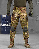Тактические штаны OBLIVION мультикам кевларовые вставки 18шт, мужские военные защитные штаны прочные штурмовые