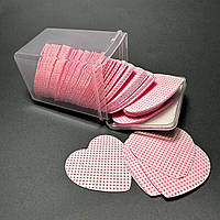 Безворсовые салфетки Lilly Beaute в контейнере 200 шт сердечки розовые