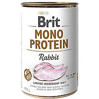 Консервы для собак Брит Brit Mono Protein Rabbit с кроликом, 400 г