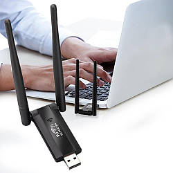 USB підсилювач WIFI сигналу, до 300 Мбіт/с / Ретранслятор wifi на usb / Двоканальний ретранслятор вайфай