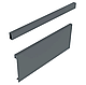Комплект передньої панелі 1200 мм+крипл для всередину ящика C антрацит, фото 2