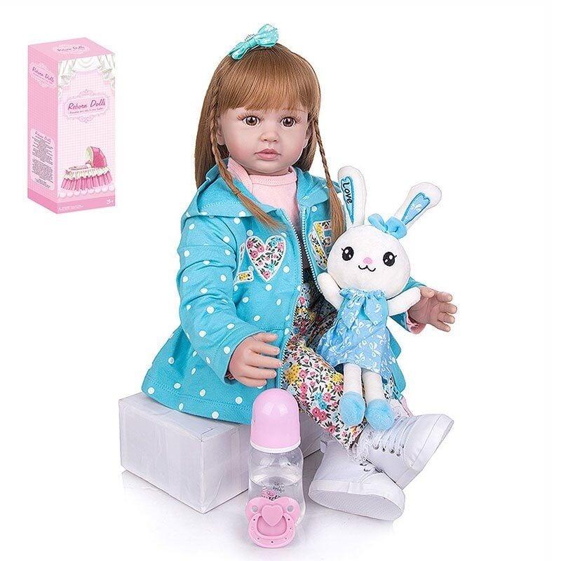 Лялька іграшка дитяча реалістична AD 2203-63, м`якотіла, висота 57 см, в коробці