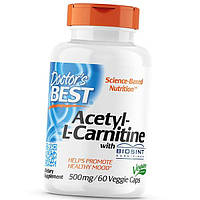 Ацетил Л Карнитин с карнитинами Biosint Acetyl-L-Carnitine 500 Doctor's Best 60вегкапс (72327026) z15-2024