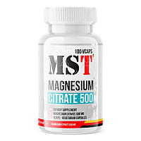 Витамины и минералы MST Magnesium Citrate 500 mg, 100 капсул CN7182 VH