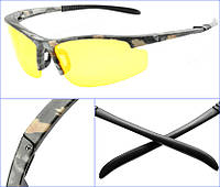 Очки солнцезащитные,поляризационные для охоты и рыбалки CAMO/Night Vision.