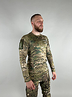 Тактический лонгслив ULTIMATUM Tactical Мультикам,мужская камуфляжная армейская футболка с рукавом S