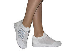 Дитячі білі мокасини текстиль 31