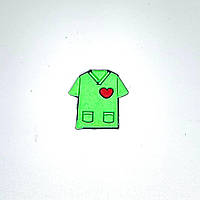 Нашивка T-Shirt Футболка 23х25 мм (зеленая)