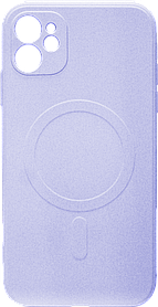 Накладка iPhone 11 Silicone Case MagSafe Світло-фіолетовий