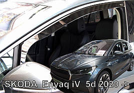 Дефлектори вікон (вітровики) Skoda Enyaq IV 5D 2020+ (вставні - (вставні, 2 шт.)) (HEKO)