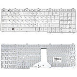 Клавіатура для ноутбука TOSHIBA (C650, C655, L650, L655, C660, L670, L675) rus, white, фото 3