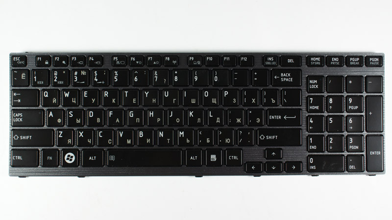 Клавіатура для ноутбука TOSHIBA (P750, P755, P770, P775) rus, black