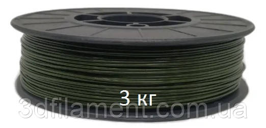 PLA (ПЛА) пластик для 3D принтера Хакі 3 кг 1,75 mm, фото 1