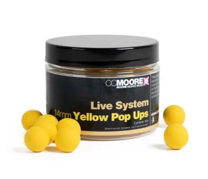 Бойлі поп-ап CC Moore Live System Yellow Pop-Ups 13-14 mm
