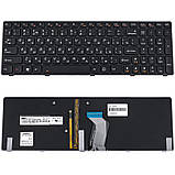 Клавіатура для ноутбука LENOVO (Y580) rus, black, підсвічування клавіш, фото 3