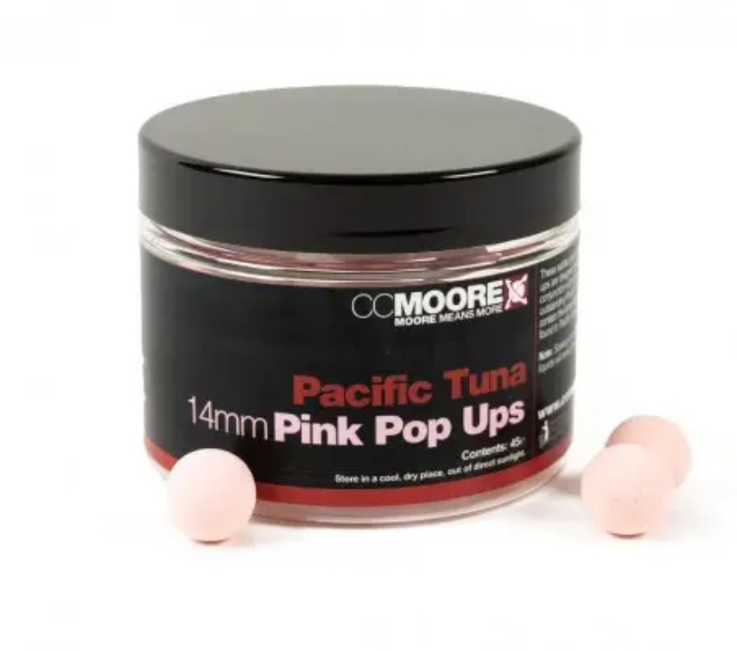 Бойлі поп-ап CC Moore Pacific Tuna Pink Pop Ups 14 mm