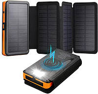 Повербанк на сонячній батареї 25000 мА·год X-Dragon Solar Power Bank XD-SC-013 з 4 сонячними панелями