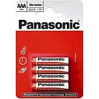 Батарейки Panasonic Carbon-Zinc AAA блистер, 4 шт