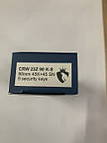 Серцевина CROW 90 мм (45*45) мет.лаз. ключ (5 кл.)+барашка, фото 3