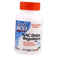 Ацетилцистеин для регуляции процесса детоксикации NAC Detox Regulators Doctor's Best 60вегкапс (70327006)