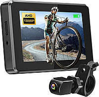 Велосипедная камера заднего вида 1080P с 4,3-дюймовым монитором AHD, вращающийся на 360° .ночноев.