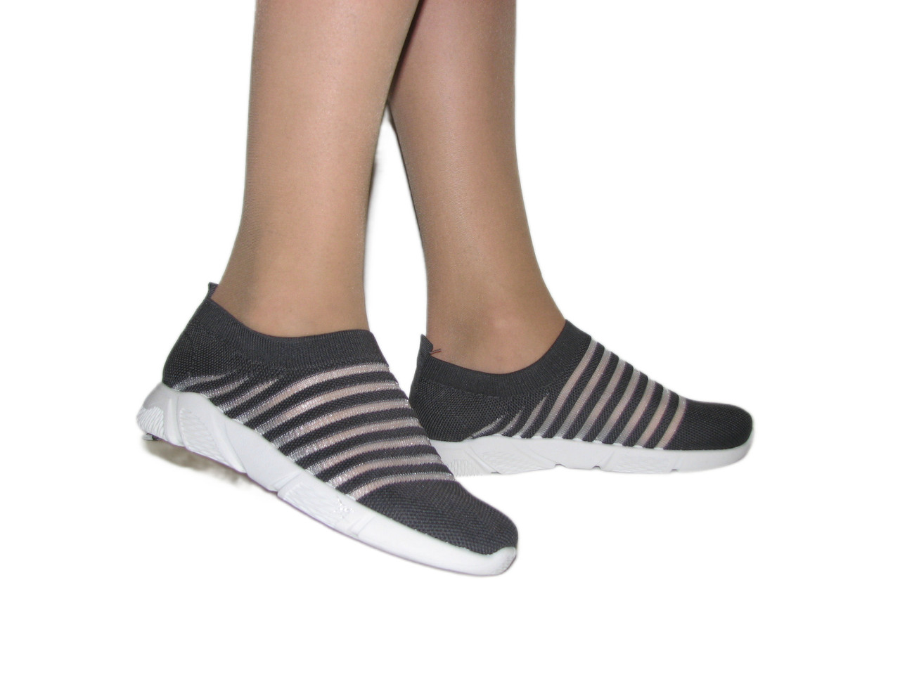 Сірі кеди тканинні дитячі 31 32 33, фото 1