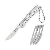 Скальпель з вирізами, ніж для розпакування, скальпель з можливістю заміни леза + 10 лез F030