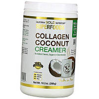 Кокосовые Сливки с Коллагеном Collagen Coconut Creamer Powder California Gold Nutrition 288г (68427003)