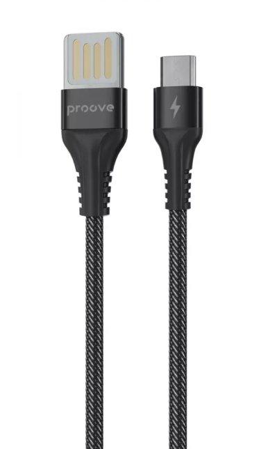 Кабель Proove Double Way Weft Micro USB 2.4A (1m) Black (CCDW20001301)