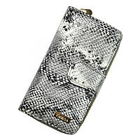 Жіночий шкіряний гаманець PATRIZIA SNR-116 RFID Сірий -