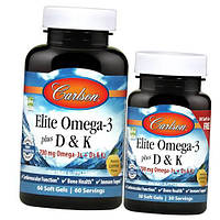 Elite Omega-3 + D & K Carlson Labs 90гелкапс Лимон (67353029) z15-2024