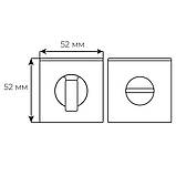 Накладка Comit WC браш мат нікель вж Garda А (роз 6мм), фото 2