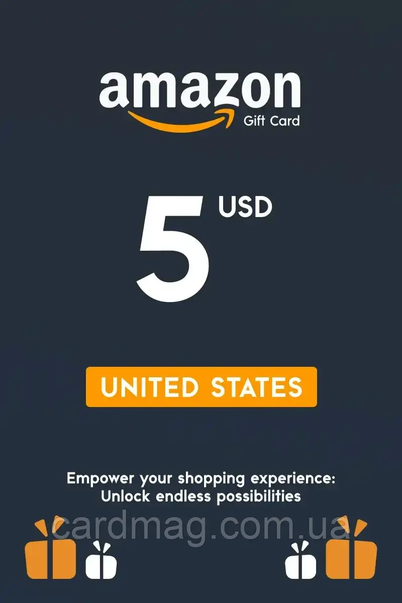 Amazon Gift Card 5 USD (US-регіон)