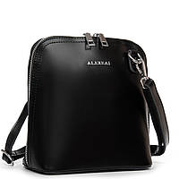 Женская сумка-кроссбоди кожаная ALEX RAI 32-8803 черная