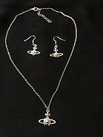 Набір Vivienne Westwood сережки та ланцюгочкс із кулоном