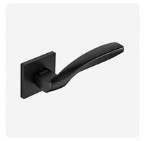 Дверна ручка на розетці МVМ TEZA SLIM BLACK чорний
