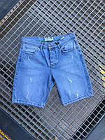 Приталенные шорты мужские шорты джинсовые для мужчины котоновые Sensey Приталені шорти чоловічі джинсові шорти
