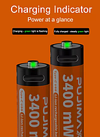 Аккумуляторные батарейки Panasoniс Eneloop AAA PUJIMAX 1100mWh (AA-2700mWh) Li-ion 1.5V stable