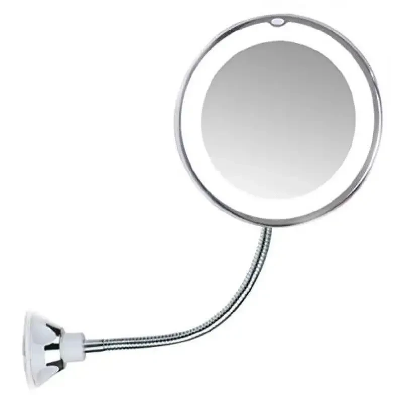Дзеркало з LED-підсвіткою ULTRA FLEXIBLE MIRROR зі збільшенням 10X Гнучке дзеркало для макіяжу