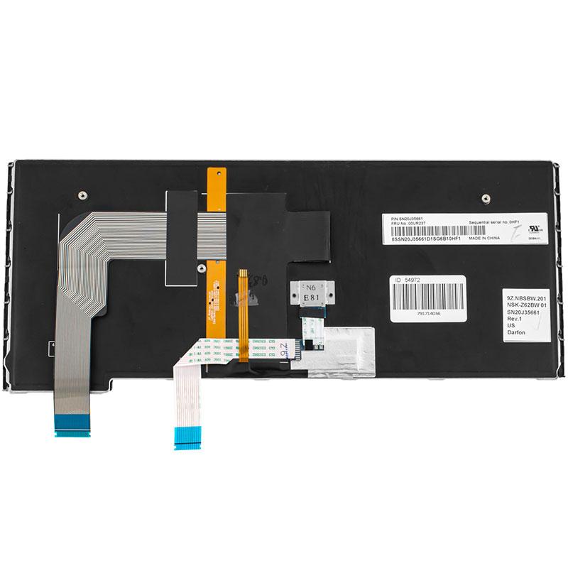 Клавіатура для ноутбука LENOVO (ThinkPad Yoga 460) rus, black, підсвічування клавіш, с джойстиком