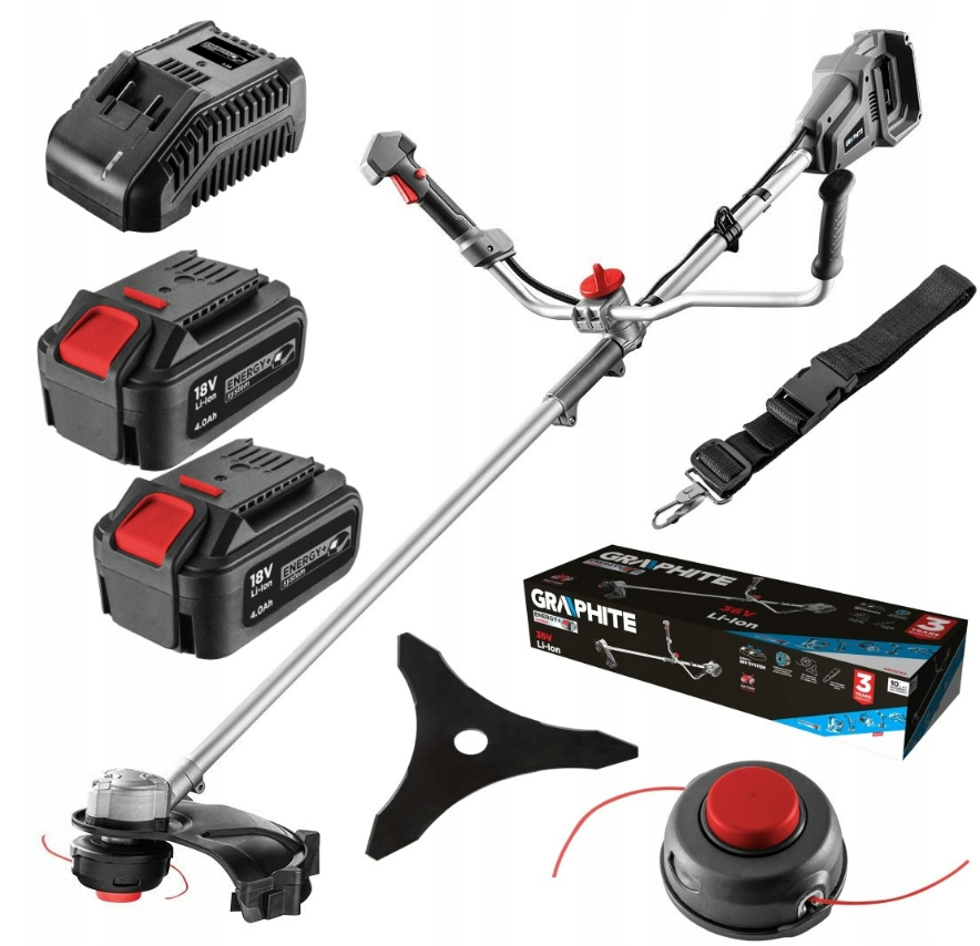 Тример акумуляторний Graphite GT 36 CL Максимальна комплектація, фото 1