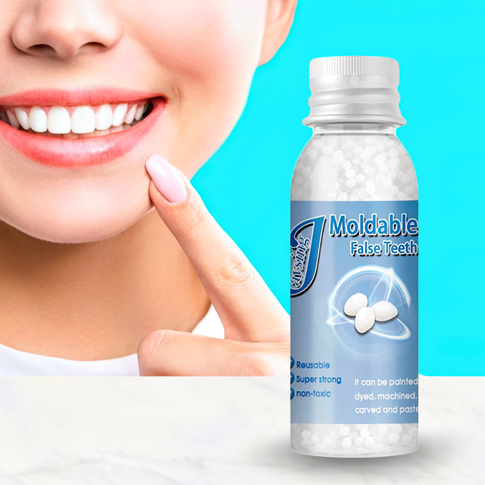 Клей у кульках для ремонту зубів Moldable false teeth Полімерний гель у гранулах пломба, фото 1