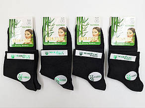 Жіночі середні шкарпетки Marjinal бамбук СІТКА, 36-40, 12 пар/уп, чорні
