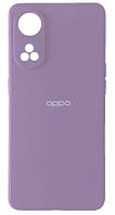 Чехол на телефон Oppo Reno 8T Silicone Case Full (Лиловый)