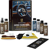 Комплект для реставрации кожи руля Leather Expert Steering Wheel Restoration Kit, Черный