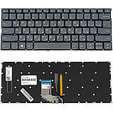 Клавіатура для ноутбука LENOVO (IdeaPad 320S-13IKB series) rus, black, без фрейма, підсвічування клавіш, фото 3