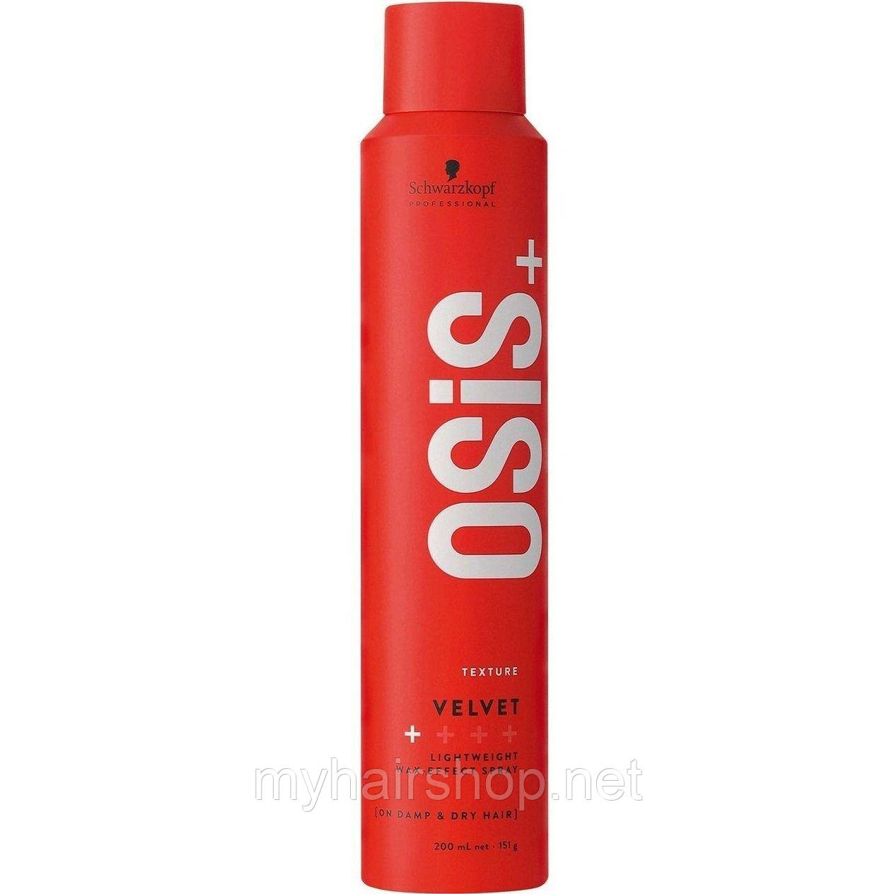 Легкий спрей для волосся з ефектом воску SCHWARZKOPF OSiS Velvet 200 мл